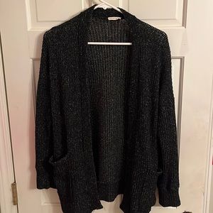 black cardigan
